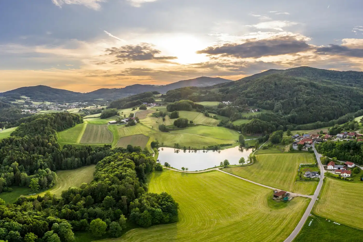 bayrischer wald mit see
